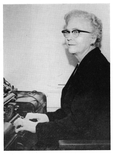 Photograph of Bernice Kelly Harris, circa 1956, by Bernadette Hoyle. In <i>Tarheel Writers I Know,</i> by Bernadette Hoyle, published 1956 by John F. Blair, Publisher, Winston-Salem, NC. Image used by permission.