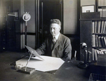 Photograph of A. R. Newsome, Secretary of the N.C. Historical Commission. Image courtesy of the N.C. Museum of History.