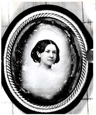 Photograph of a daguerretype of Ann Sellman Inglehart Waddell, wife of James Waddell. From the collections of the North Carolina Museum of History.