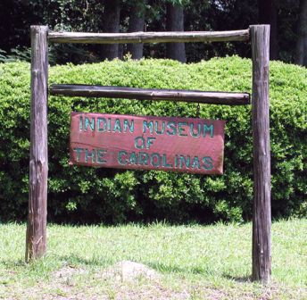 "Indian Museum of the Carolinas Laurinburg, Scotland County. Street sign for the Indian Museum of the Carolinas. " Photo courtesy of NC ECHO photo database, part of NC Department of Cultural Resources.