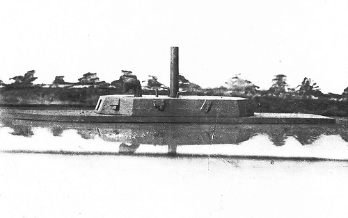 "CSS Neuse Confed Gun Boat. Model of the CSS Neuse." From the General Negative Collection, North Carolina State Archives, Raleigh, NC. Call #:N_64_1_184.