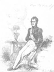 "“Ney by Himself” From P.S. Ney’s copy of History of Napolean. Ney added a sketch and comments to the illustration." Image courtesy of Davidson College Archives.