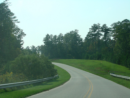 Bend in the Road, Research Triangle Park. Image courtesy of Flickr Commons.